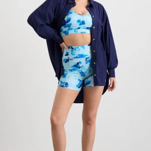 Best Sale Aje ATHLETICA Signature Logo Bike Shorts 605 Expressive Floral
