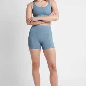 Fashion Aje ATHLETICA Signature Logo Bike Shorts 605 Storm Blue