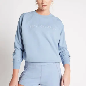 Cheap Aje ATHLETICA Signature Logo Crew Jumper 401 Steel Blue