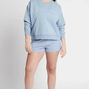 Cheap Aje ATHLETICA Signature Logo Crew Jumper 401 Steel Blue