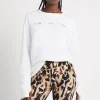 Hot Aje ATHLETICA Signature Logo Long Sleeve T-Shirt 127 White/Marble