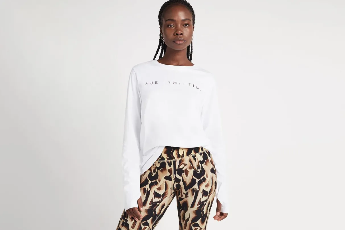signature_logo_long_sleeve_tshirt__6-1.webp Hot Aje ATHLETICA Signature Logo Long Sleeve T-Shirt 127 White/Marble