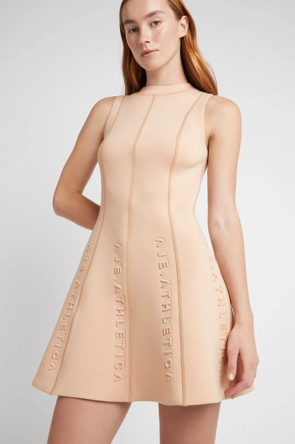 signature_logo_spacer_knit_mini_dress__0.webp New Aje ATHLETICA Signature Logo Spacer Knit Mini Dress 802 Sand