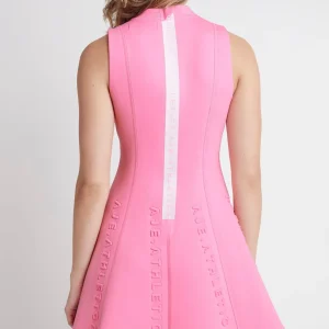 Best Sale Aje ATHLETICA Signature Logo Spacer Knit Mini Dress 802 Dahlia Pink