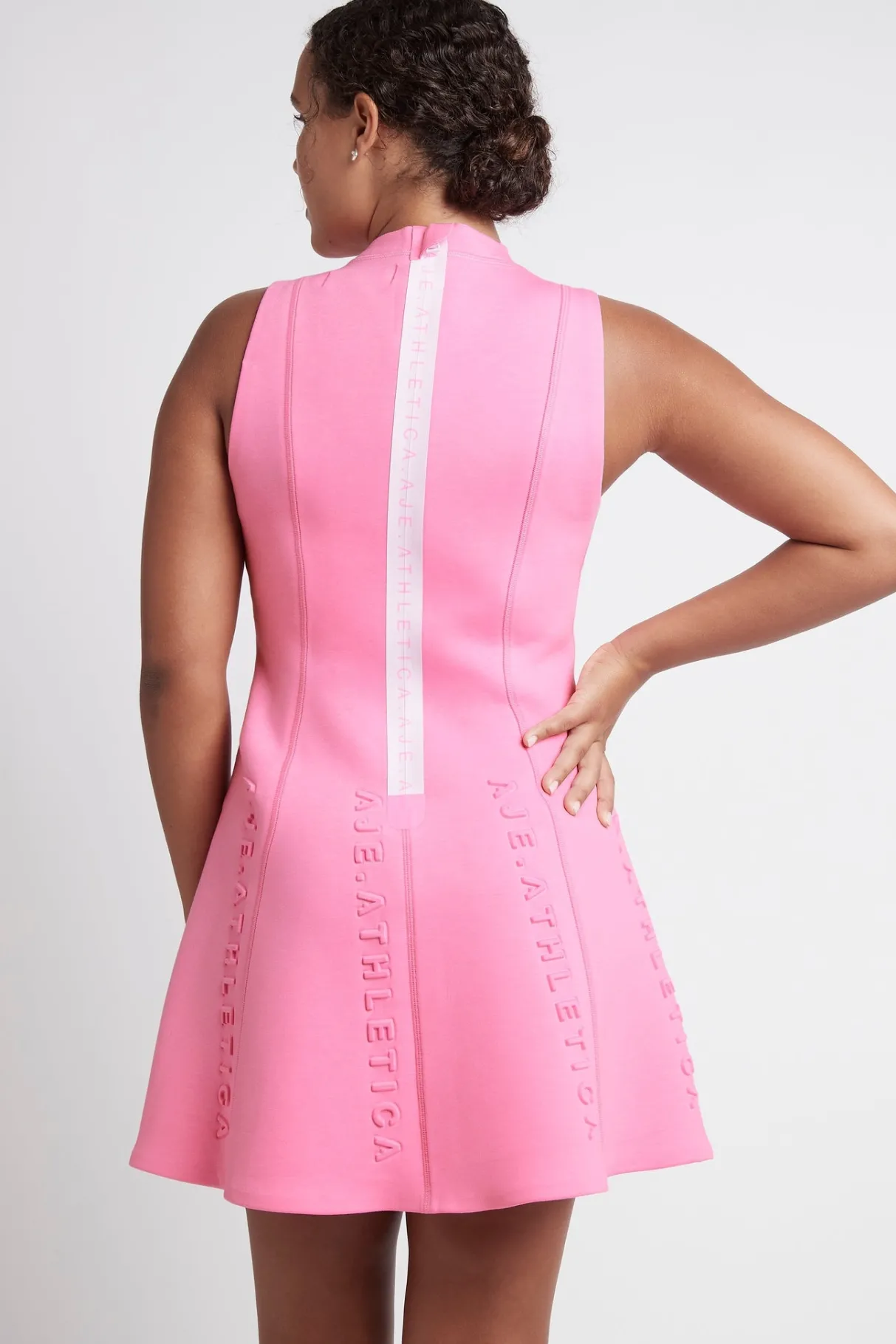 signature_logo_spacer_knit_mini_dress__9-1.webp Best Sale Aje ATHLETICA Signature Logo Spacer Knit Mini Dress 802 Dahlia Pink