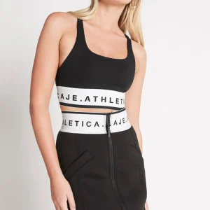 Fashion Aje ATHLETICA Signature Logo Sports Bra 313 Black/White
