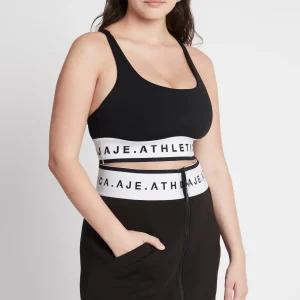 Fashion Aje ATHLETICA Signature Logo Sports Bra 313 Black/White