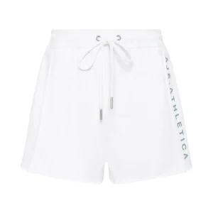 Clearance Aje ATHLETICA Signature Logo Sweat Shorts 603 White/Storm Blue