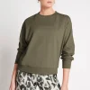 Shop Aje ATHLETICA Signature Logo Sweatshirt 122 Forest Green