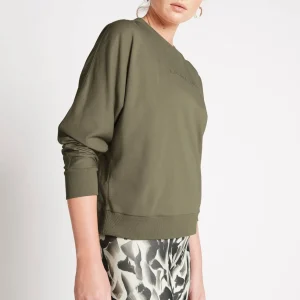 Shop Aje ATHLETICA Signature Logo Sweatshirt 122 Forest Green
