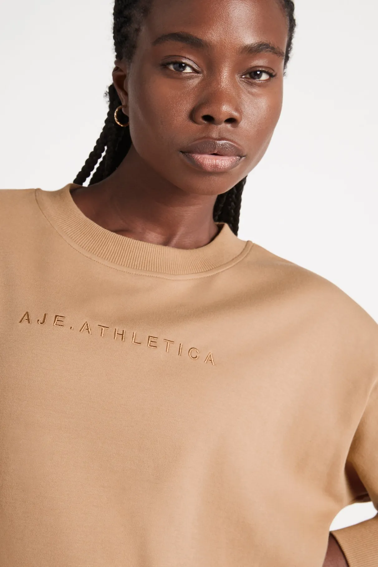 signature_logo_sweatshirt__3-2.webp Online Aje ATHLETICA Signature Logo Sweatshirt 122 Beige