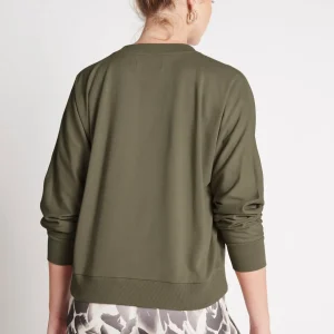 Shop Aje ATHLETICA Signature Logo Sweatshirt 122 Forest Green