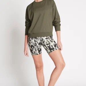 Shop Aje ATHLETICA Signature Logo Sweatshirt 122 Forest Green
