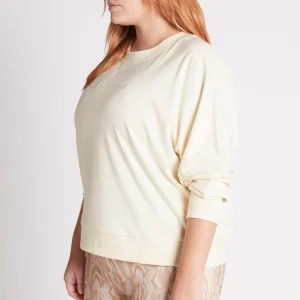 Discount Aje ATHLETICA Signature Logo Sweatshirt 122 Light Ivory