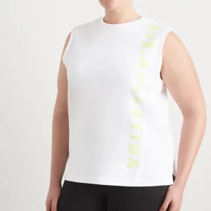 Fashion Aje ATHLETICA Signature Logo Tank 101 White/Citrus Yellow