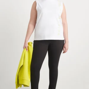 Fashion Aje ATHLETICA Signature Logo Tank 101 White/Citrus Yellow