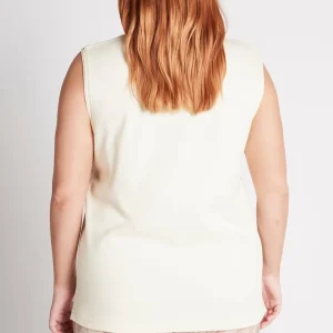 Best Sale Aje ATHLETICA Signature Logo Tank 101 Light Ivory/Gold