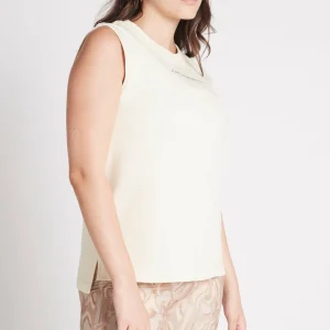 Best Sale Aje ATHLETICA Signature Logo Tank 101 Light Ivory/Gold