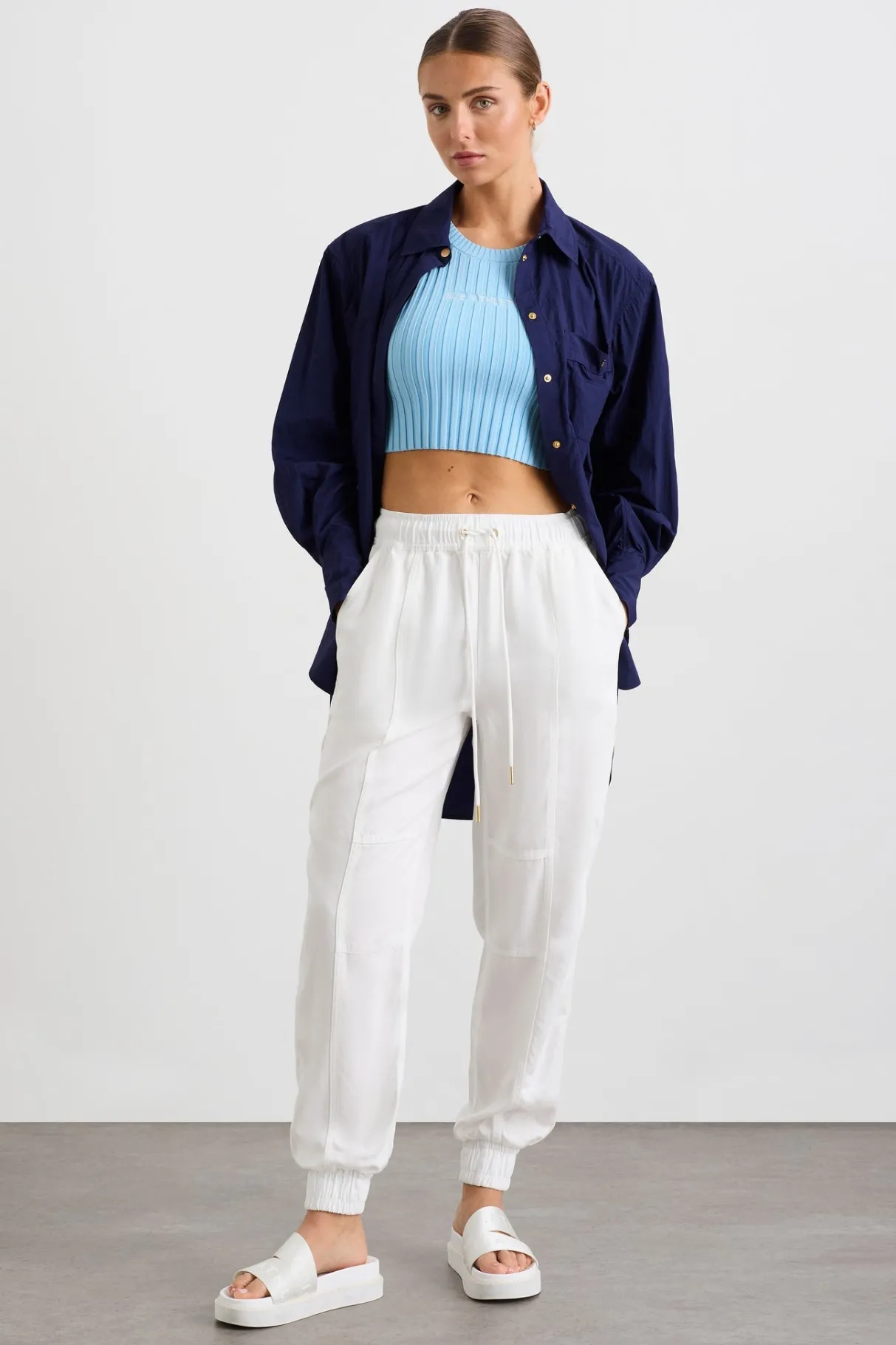 signature_logo_trackpants__0.webp Clearance Aje ATHLETICA Signature Logo Trackpants 502 White