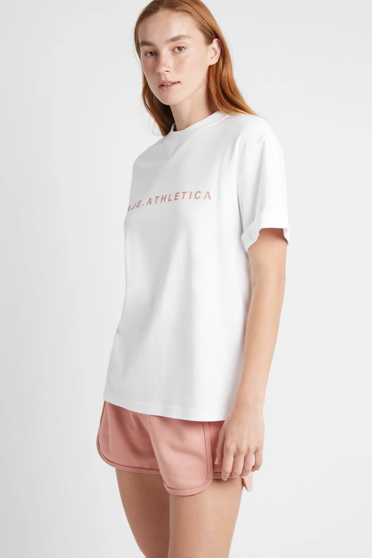 signature_logo_tshirt__2.webp Discount Aje ATHLETICA Signature Logo T-Shirt 102 White/Sunset Pink
