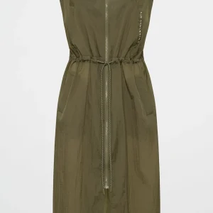 Shop Aje ATHLETICA Sleeveless Hooded Trench 783 Deep Khaki