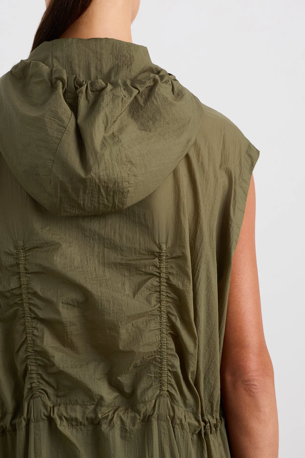 sleeveless_hooded_trench__6.webp Shop Aje ATHLETICA Sleeveless Hooded Trench 783 Deep Khaki