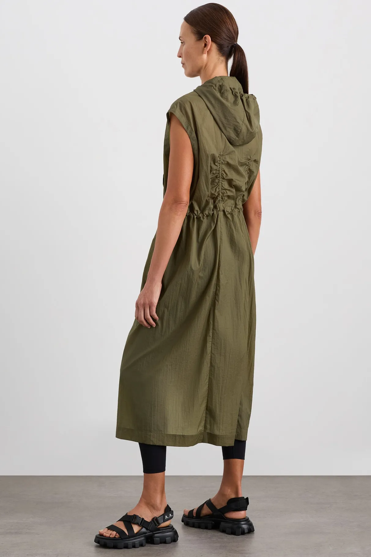 sleeveless_hooded_trench__7.webp Shop Aje ATHLETICA Sleeveless Hooded Trench 783 Deep Khaki