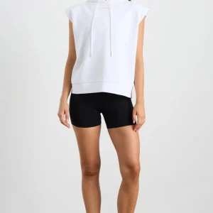 Online Aje ATHLETICA Sleeveless Logo Hoodie 402 White/Pink
