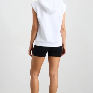 Online Aje ATHLETICA Sleeveless Logo Hoodie 402 White/Pink