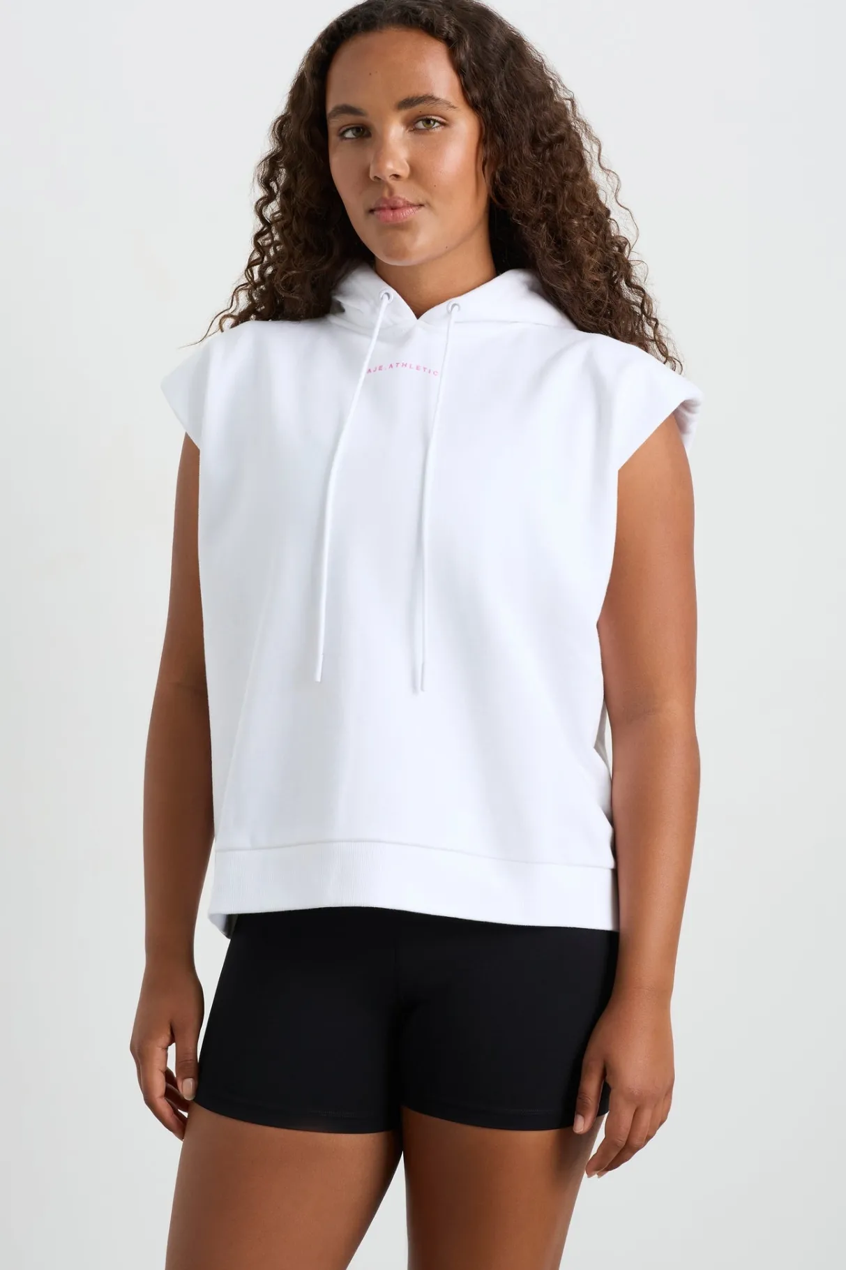 sleeveless_logo_hoodie__5.webp Online Aje ATHLETICA Sleeveless Logo Hoodie 402 White/Pink