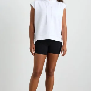 Online Aje ATHLETICA Sleeveless Logo Hoodie 402 White/Pink