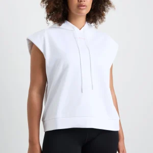 Online Aje ATHLETICA Sleeveless Logo Hoodie 402 White/Pink
