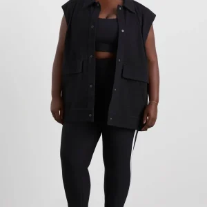 Online Aje ATHLETICA Sleeveless Waffle Jacket 785 Black