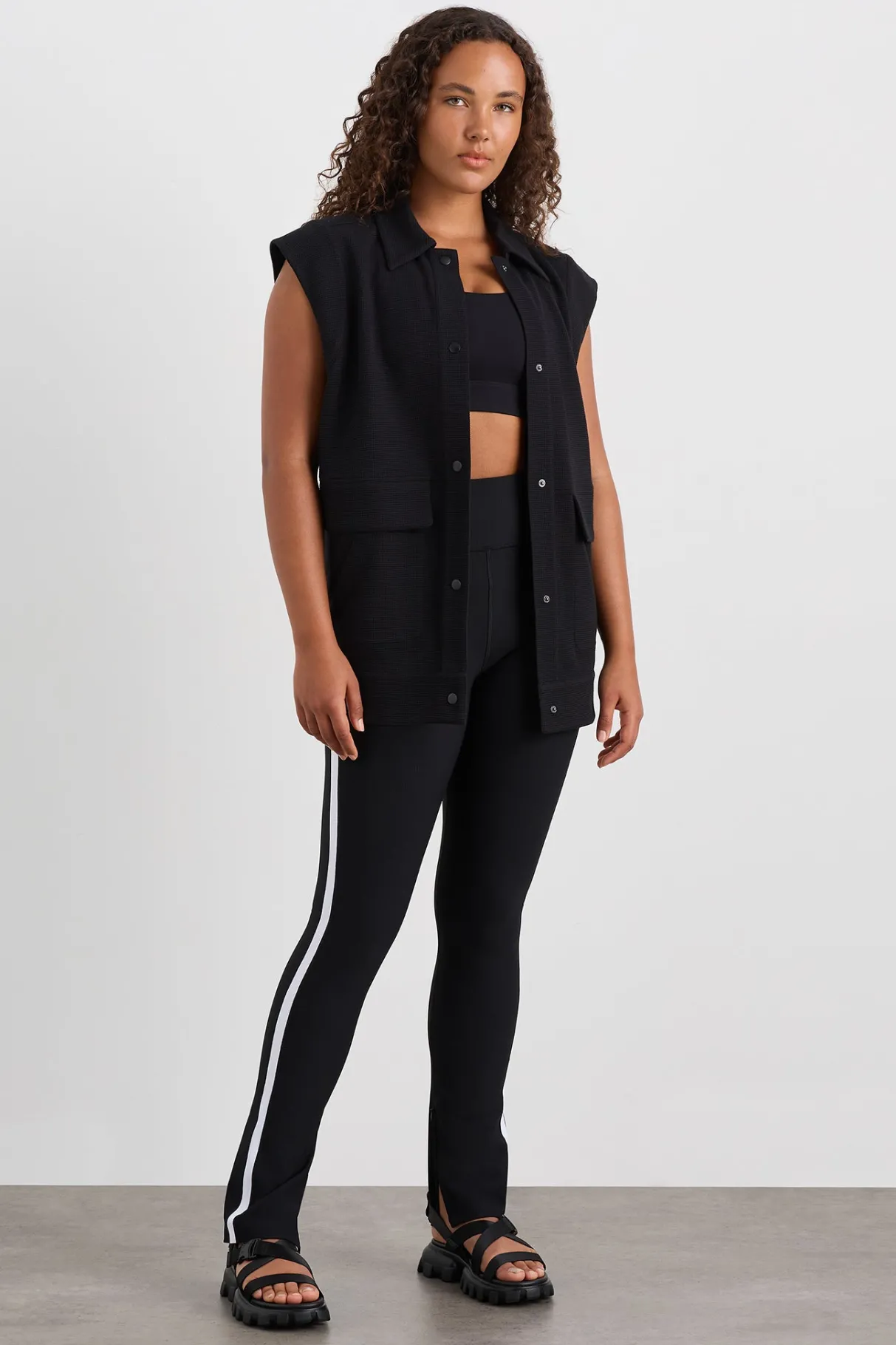 sleeveless_waffle_jacket__8.webp Online Aje ATHLETICA Sleeveless Waffle Jacket 785 Black