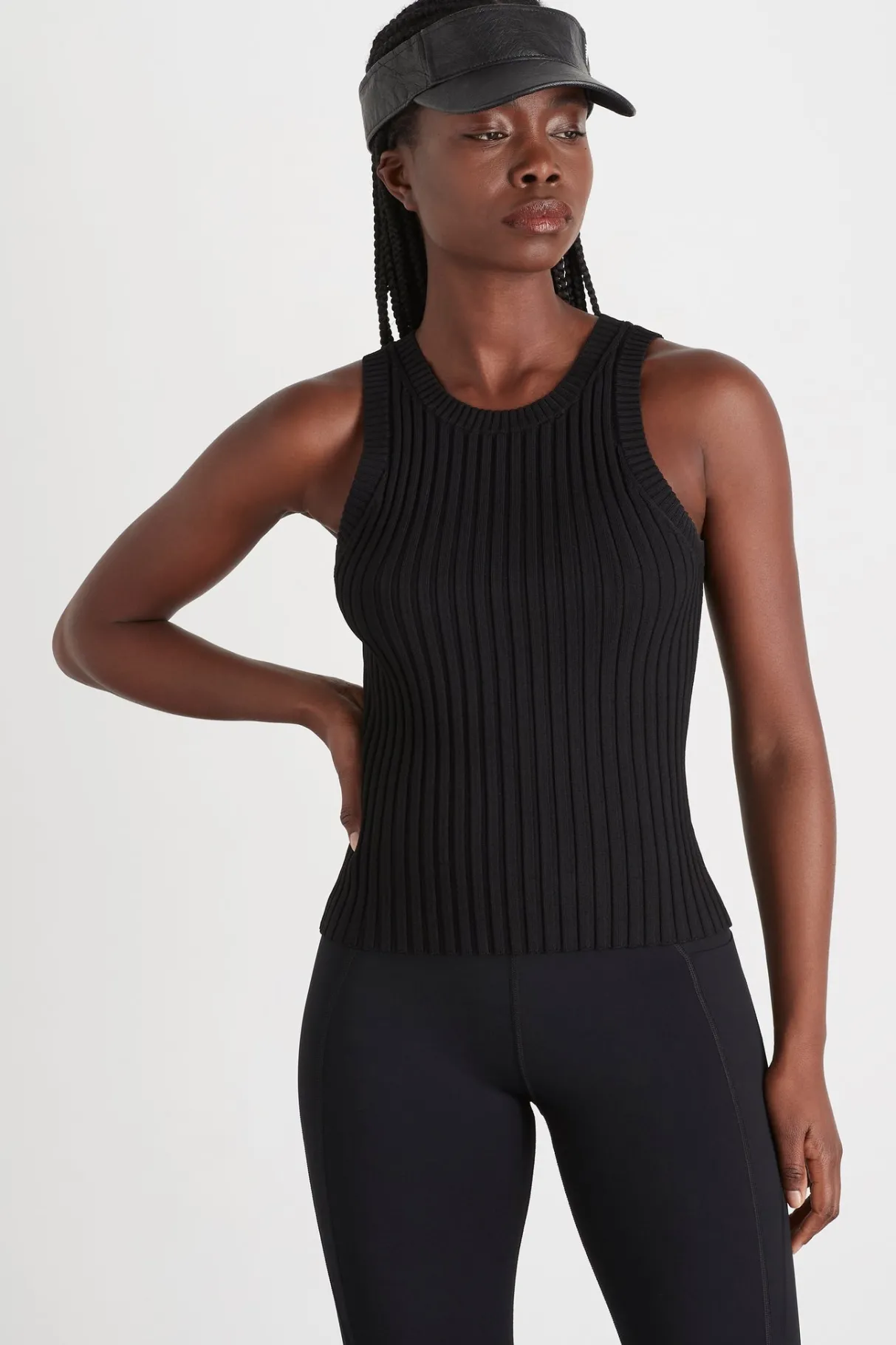 slim_knitted_tank__0-2.webp Clearance Aje ATHLETICA Slim Knitted Tank 107 Black