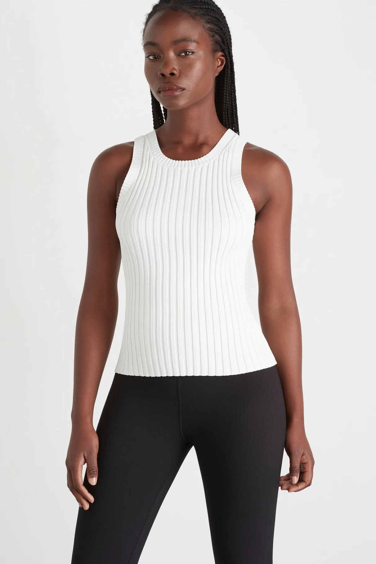 slim_knitted_tank__0-3.webp Sale Aje ATHLETICA Slim Knitted Tank 107 White