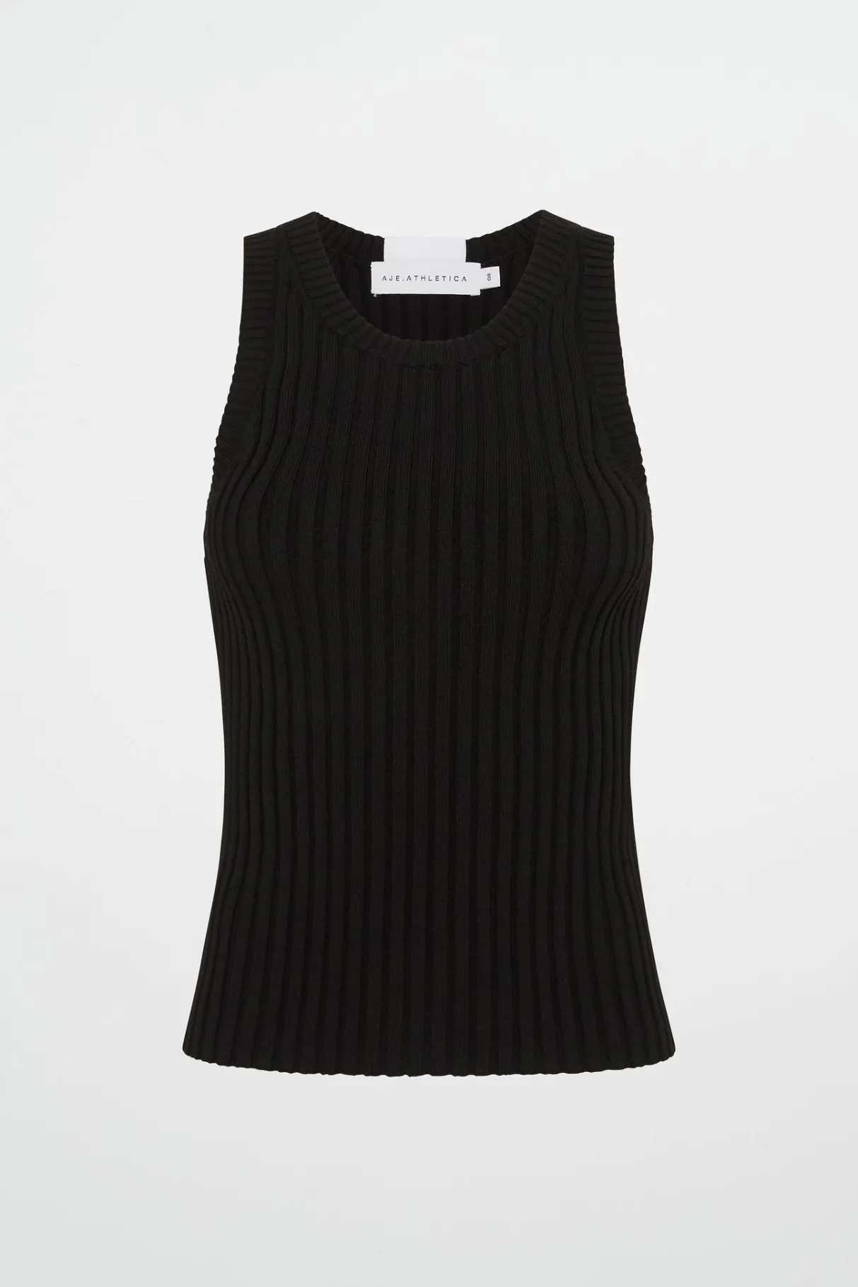 slim_knitted_tank__1-2.webp Clearance Aje ATHLETICA Slim Knitted Tank 107 Black