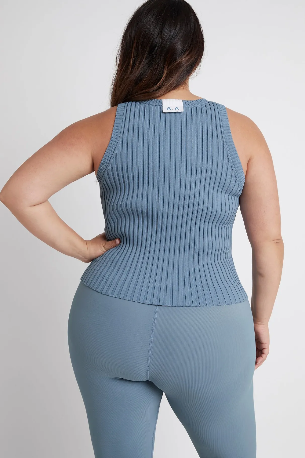 slim_knitted_tank__14.webp Sale Aje ATHLETICA Slim Knitted Tank 107 Storm Blue