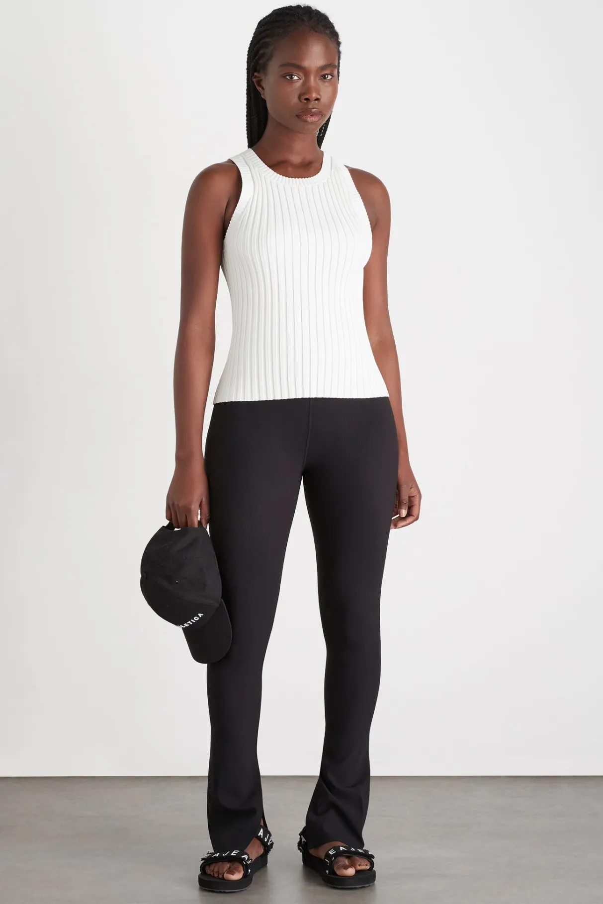 slim_knitted_tank__2-3.webp Sale Aje ATHLETICA Slim Knitted Tank 107 White