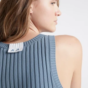 Sale Aje ATHLETICA Slim Knitted Tank 107 Storm Blue