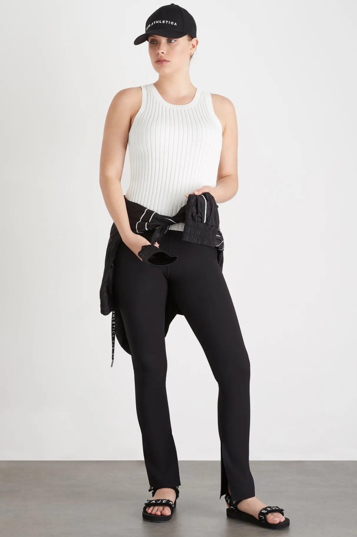 slim_knitted_tank__5-3.webp Sale Aje ATHLETICA Slim Knitted Tank 107 White
