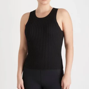Clearance Aje ATHLETICA Slim Knitted Tank 107 Black