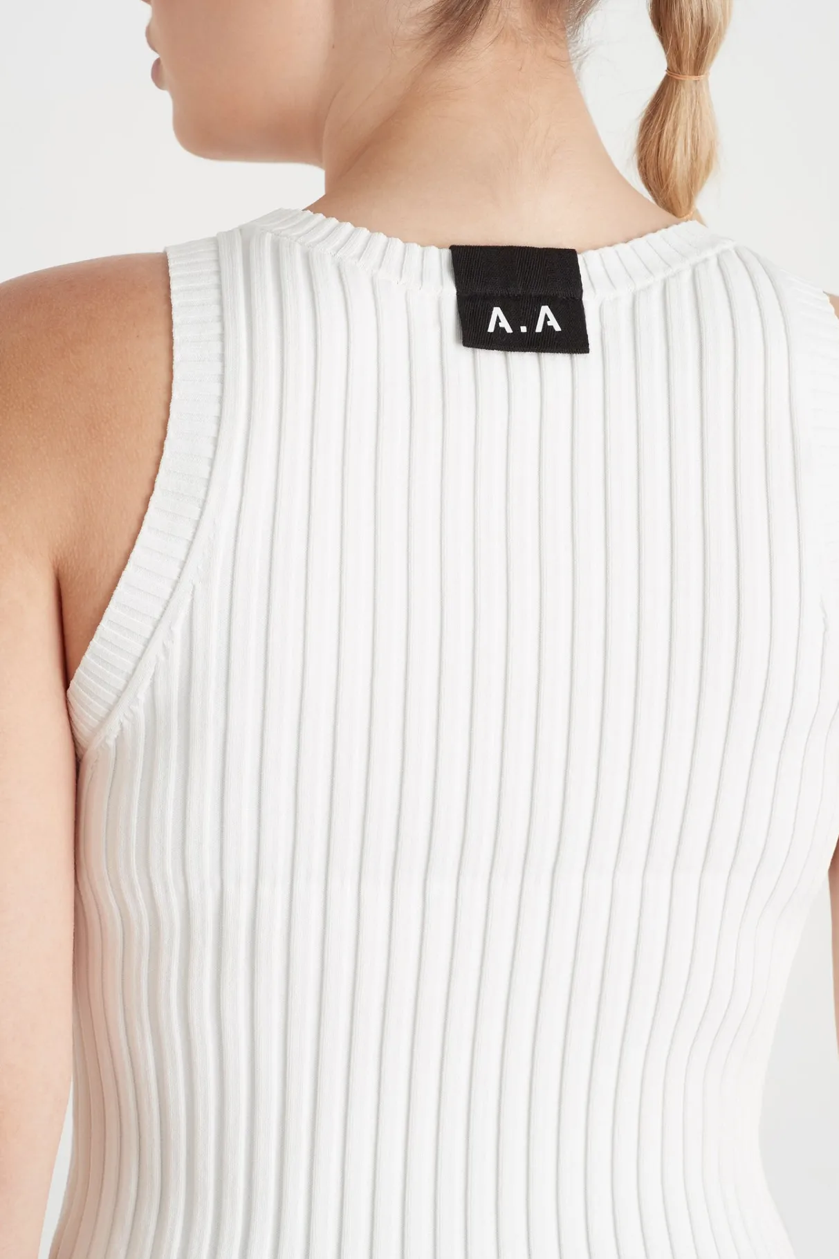 slim_knitted_tank__7-3.webp Sale Aje ATHLETICA Slim Knitted Tank 107 White