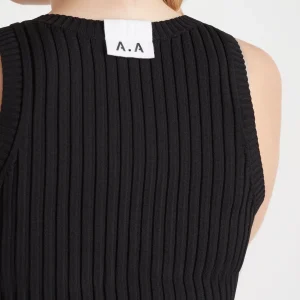 Clearance Aje ATHLETICA Slim Knitted Tank 107 Black