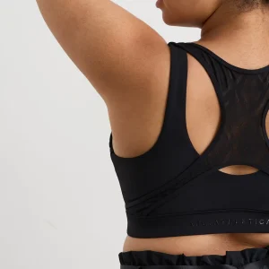 Flash Sale Aje ATHLETICA Spiderback Logo Mesh Bra 369 Black