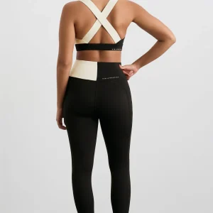 Clearance Aje ATHLETICA Spliced Legging 237 Black Limestone Beige