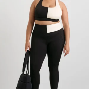 Clearance Aje ATHLETICA Spliced Legging 237 Black Limestone Beige