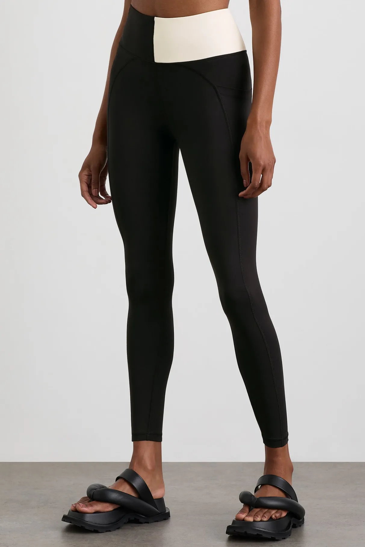 spliced_legging__2.webp Clearance Aje ATHLETICA Spliced Legging 237 Black Limestone Beige