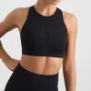 Discount Aje ATHLETICA Spliced Mesh Sports Bra 370 Black