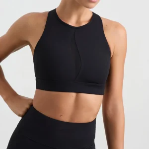 Discount Aje ATHLETICA Spliced Mesh Sports Bra 370 Black